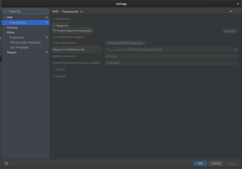 Magento PhpStorm