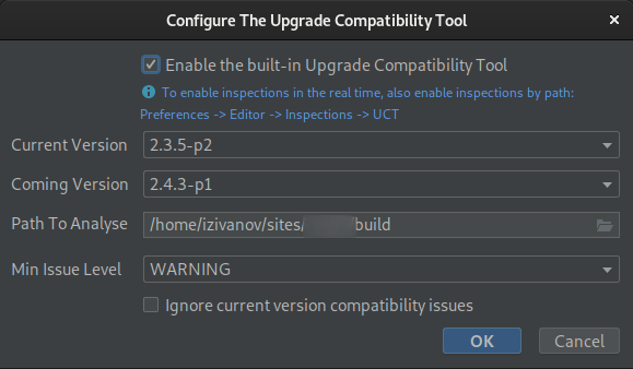 Configure The Update Compatibility Tool