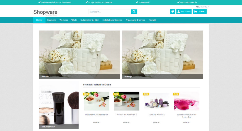 Shopware 6 Theme "Nine"