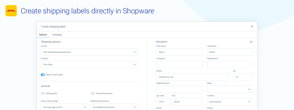 Best Shopware 6 Plugins for Jewelry Store DHL Shipping