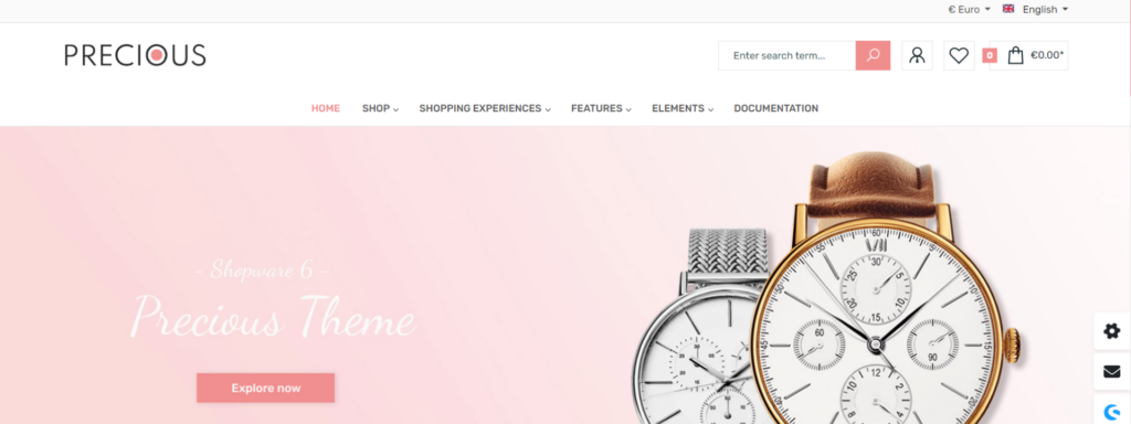 Best Shopware 6 Themes for Jewelry Store Precious | PRO 
