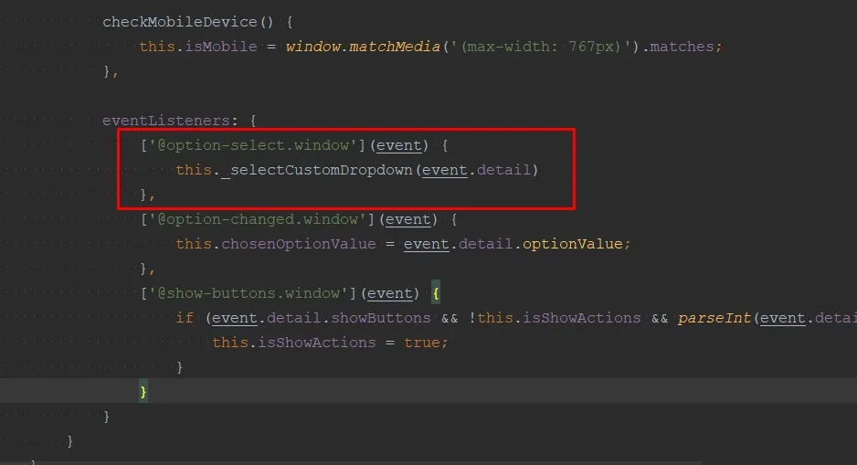 Communication between components