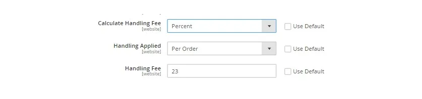 Magento shipping configuration