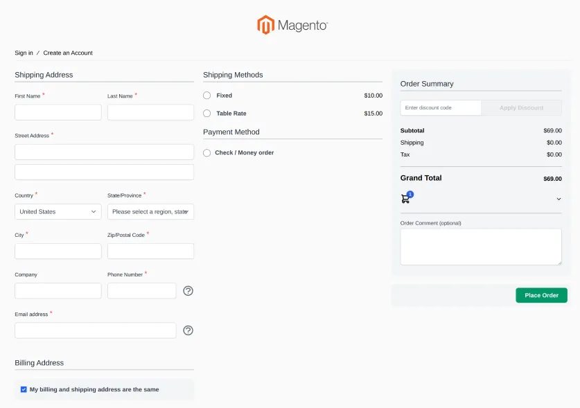 Hyvä vs Magento checkout