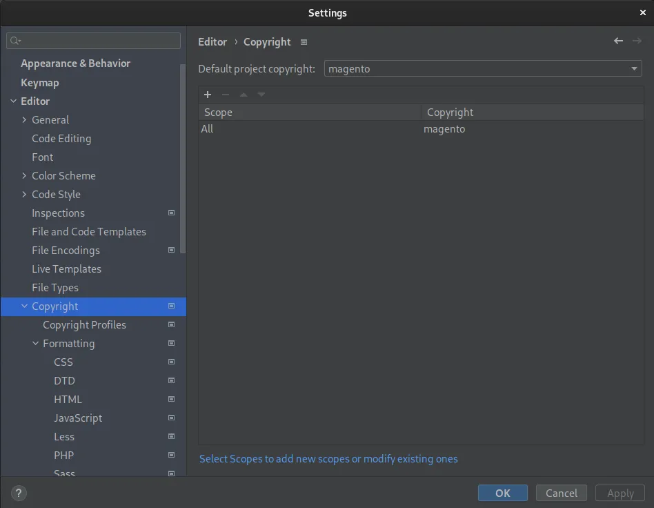 Magento 2 PhpStorm Profile Configurations
