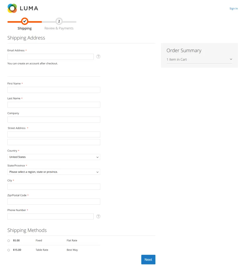 Hyvä vs Magento checkout
